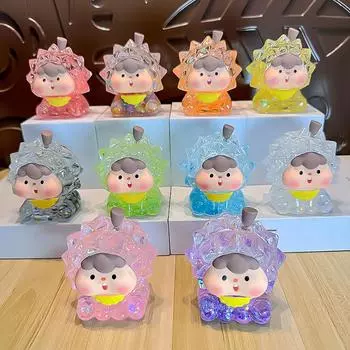 Miniature Figures Cartoon Durian Doll Model Home Decoration Kids Gift Creative Fruits Doll Diy Micro Landscape Ornaments