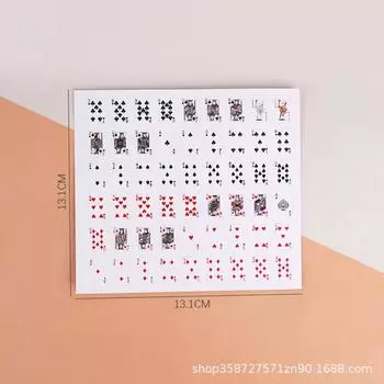 Miniature Food And Play Mini Playing Cards Card Mini Model Douyin 1:12 Points Ob11 Doll House Life Scene