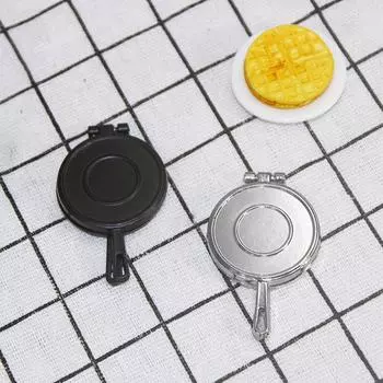 Миниатюрная еда, творческая сцена, модель, кукольный домик, аксессуары, мини-форма для вафель серебряный