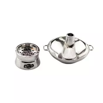 Miniature Food Play Scenes, Toy Models, Doll House Accessories, Mini Nostalgic Vintage Pot Set серебряный