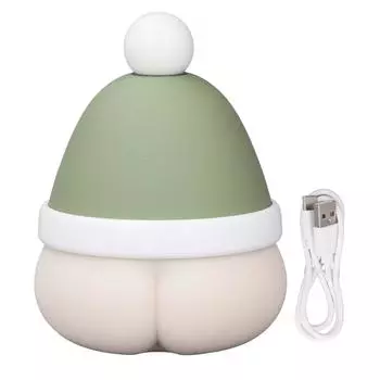 Miniature Hand Warmer Night Light Power Bank 3 in 1 4000mAh USB Rechargeable Portable Pocket Heater зелёный