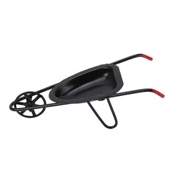 Miniature Trolley 1: 12 Scale Multifunctional Exquisite Dollhouse Rolling Cart Model Red чёрный