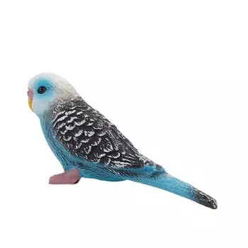 Miniatures Bird Figurines Educational Budgerigar Toy Collectible Simulated Budgie Parrot Office
