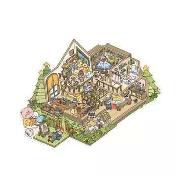 Миниатюрная 3D-наклейка с изображением кошки для скрапбукинга. Яркие цвета и яркие детали для любителей творчества. 2