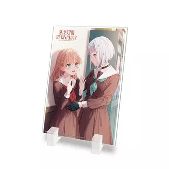 Миниатюрная акриловая тарелка «Школьный идол» KADOKAWA no Sora Academy Hanaho Tsuri, 120 x 80 мм, акрил «Hasu Girls Club» и прибл.