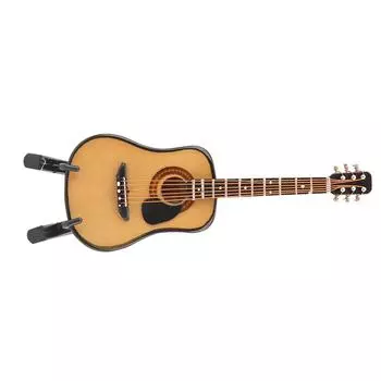 Миниатюрная деревянная модель гитары, дисплей, мини-украшения, ремесло, домашний декор(10см)