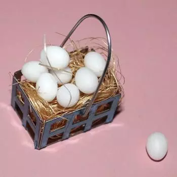 Миниатюрная еда, игровое яйцо, миниатюрная модель, сцена из жизни кукольного дома