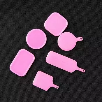 Миниатюрная еда, конфеты, печенье на форме для горшка, мини-поднос для десерта, тарелка, УФ-форма из смолы, силиконовая форма для игры в еду