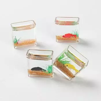 Миниатюрная фигурка аквариума 3D акриловый мини аквариум настольный орнамент модель аквариума A