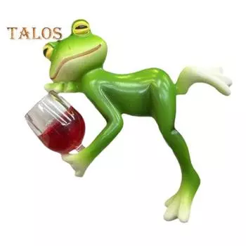 Миниатюрная фигурка лягушки, украшение для кашпо, смоляная фигурка лягушки, цветочный горшок, обнимашка, садовый декор, статуэтка лягушки для кашпо, край цветочного горшка A