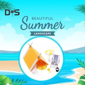 Миниатюрная фигурка палатки для кемпинга, летний набор для кемпинга, масштаб 1/6 1/12, реалистичная форма, миниатюрная модель, мини-палатка, аксессуары для кукольного домика set