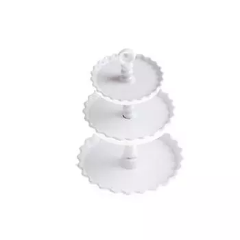 Миниатюрная игрушечная модель европейской трехъярусной подставки для торта