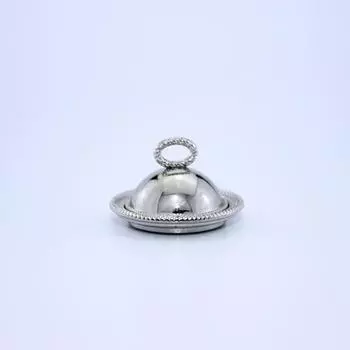 Миниатюрная игрушечная модель, сцена, кукольный домик, аксессуары, мини-чехол для стейка в стиле вестерн, железная тарелка, крышка, поднос для доставки