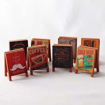 Миниатюрная картина на доске Рождество Хэллоуин День Миниатюрная сцена 1/6 1/12 Кукольный домик Миниатюрная деревянная модель Детский домашний декор