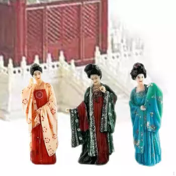 Миниатюрная китайская кукольная скульптура для домашнего декора Style A