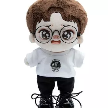 Миниатюрная кукла из хлопка, очки в металлической оправе, симпатичная кукла, мини-очки, кукольное украшение style 14