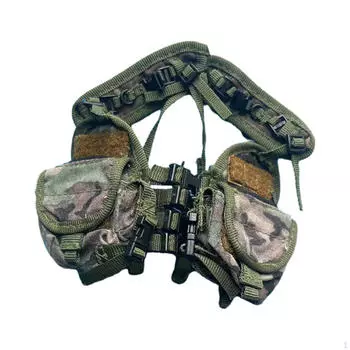 Миниатюрная кукольная жилетка для джунглей 1/6, тренировочная классическая, с передними карманами, для занятий спортом на открытом воздухе