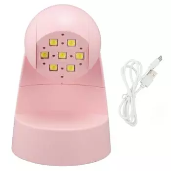 Миниатюрная лампа для ногтей, источник питания USB, 18 Вт, быстросохнущая, регулируемая на 90 градусов, интеллектуальная сушилка для маникюра