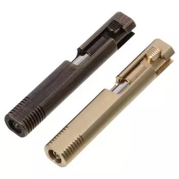 Миниатюрная латунная ручка, карманная шариковая ручка, фирменная ручка, маленькая шариковая ручка с болтовым механизмом, заправляемые выдвижные ручки чёрный