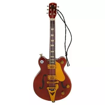 Миниатюрная модель электрогитары. Инновационная имитация. Изготовленная вручную деревянная гитара. Украшение для