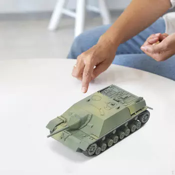 Миниатюрная модель бронированного танка 1/72, постройка автомобиля «сделай сам», головоломка для настольной сцены зелёный