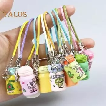 Миниатюрная модель бутылки с водой, аксессуары для кукольного домика, реалистичная модель бутылки с водой с ремешком, детские ролевые игрушки F