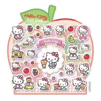 Миниатюрная мягкая наклейка Sanrio Characters Hello Kitty, популярный персонаж в Корее
