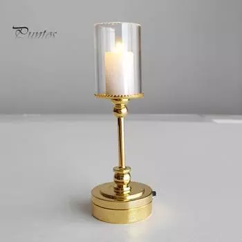 Миниатюрная настольная лампа 1:12 масштабных светильников для кукольного домика, реалистичная мини-настольная лампа, работающая от батареек, миниатюрные светильники, декор для кукольного домика золотистый