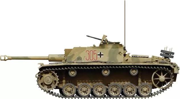 Миниатюрная немецкая штурмовая пушка 3 марта 1943 г. Пластиковая модель MA72105 1/72 Нет. Ausf.G