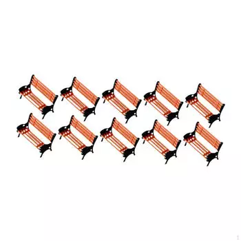 Миниатюрная парковая скамейка для кукольного домика, сказочный сад, микроландшафтный элемент для ролевой игры length 1cm