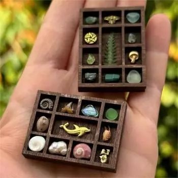 Миниатюрная полка для безделушек, полка для демонстрации коллекционных предметов, миниатюрная полка-органайзер для драгоценных камней, ракушек, кристаллов, мини-фигурок