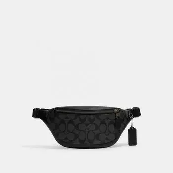 Миниатюрная поясная сумка Coach Warren из фирменной парусины