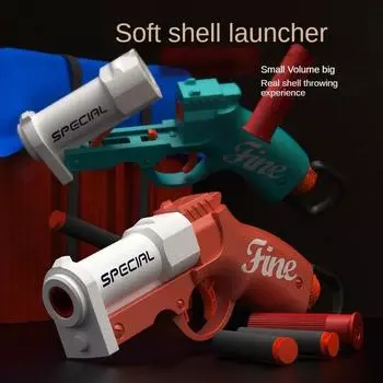 Миниатюрная ручная пушка «Гоблин», снаряд для запуска мягких пуль, игрушечный мальчишеский цыпленок, модель дробовика с ручной загрузкой, подарок на Рождество и день рождения