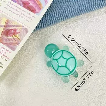 Миниатюрная симпатичная светящаяся черепаха смоляная шпилька для волос светящаяся в темноте цветная черепаха женские аксессуары для волос украшение челка орнамент розовый