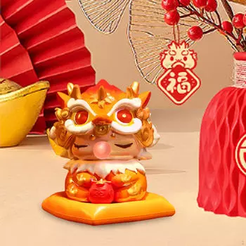 Миниатюрная скульптура дракона — элегантный акцент на столе для домашнего декора зелёный