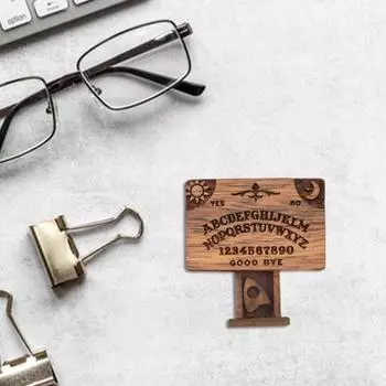 Миниатюрная спиритическая доска с ящиком, деревянная доска для спиритических сеансов ручной работы, украшение, говорящая мини-доска