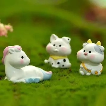 Миниатюрная статуя, прочная для украшения, разноцветная, красочная, миниатюрная статуэтка из смолы, удобная, привлекательная, яркая. Mouse