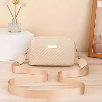 Миниатюрная стеганая сумка через плечо, модная сумка через плечо из ПУ, женская повседневная сумочка и кошелек для телефона чёрный