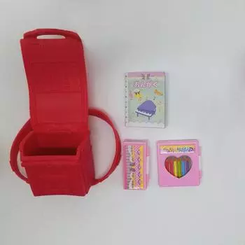 Миниатюрная сумка для кукол 1:6, школьный рюкзак для куклы Барби, рюкзак для куклы Блайт, сумка 1/6, аксессуары для кукол, развивающая игрушка разноцветный