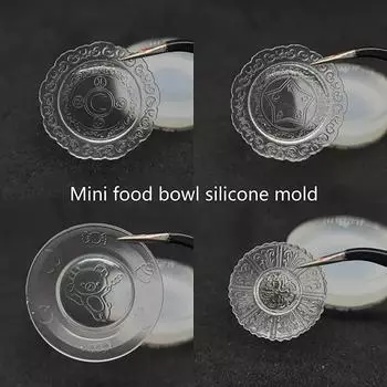 Миниатюрная тарелка для кукольного домика, силиконовая форма, кухонная посуда для кукольного домика, аксессуары, игрушки для ролевых игр A3