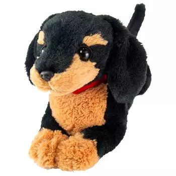 Миниатюрная такса Sunlemon Lap Dog Black x 10 x Мягкая игрушка 18,2 x 36,8 см