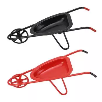 Миниатюрная тележка 1: 12 масштабная многофункциональная изысканная модель кукольного домика на колесах Black