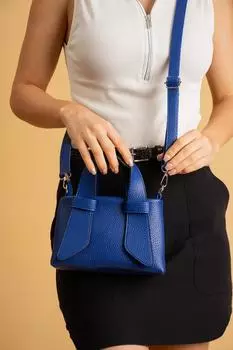 Миниатюрная текстурированная женская сумка через плечо с двойной ручкой BAG4995-23