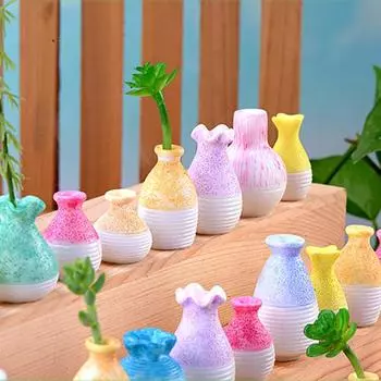 Миниатюрная ваза, многофункциональная мини-ваза для цветов ручной работы из смолы для сада 8#