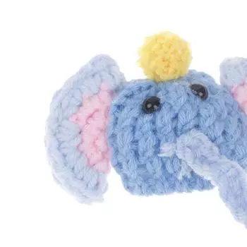 Миниатюрная вязаная крючком шапка-игрушка в виде попугая, хомяка, тигровой шкуры, кореллы, головной убор для попугая, мини синий