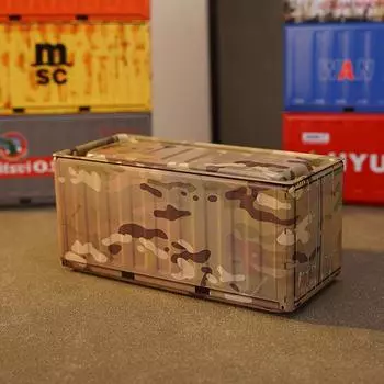 Миниатюрная Жестяная Коробка для Хранения Мини-Контейнер Креативное Украшение Коллекционирование Мелких Предметов Настольная Модель Мини Жестяная Коробка для Хранения 11.6x5x5.5CM