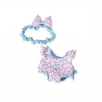 Миниатюрное бикини с принтом, 20 см, кукла, купальный костюм, кукольный купальник, хлопковая мягкая кукла 3