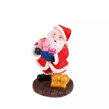 Миниатюрное настольное украшение Машина Фигурка Санта-Клауса Смола Украшение Санта-Клауса Рождественские украшения D