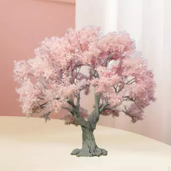 Миниатюрное розовое дерево, модель ландшафта, миниатюрное искусственное для художественных ремесел, аксессуар, реалистичный Height 25cm