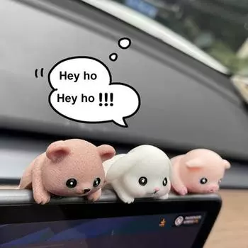 Миниатюрное украшение в виде животного из смолы, лежащая фигурка животного, коллекционное украшение в виде медведя панды коалы 3